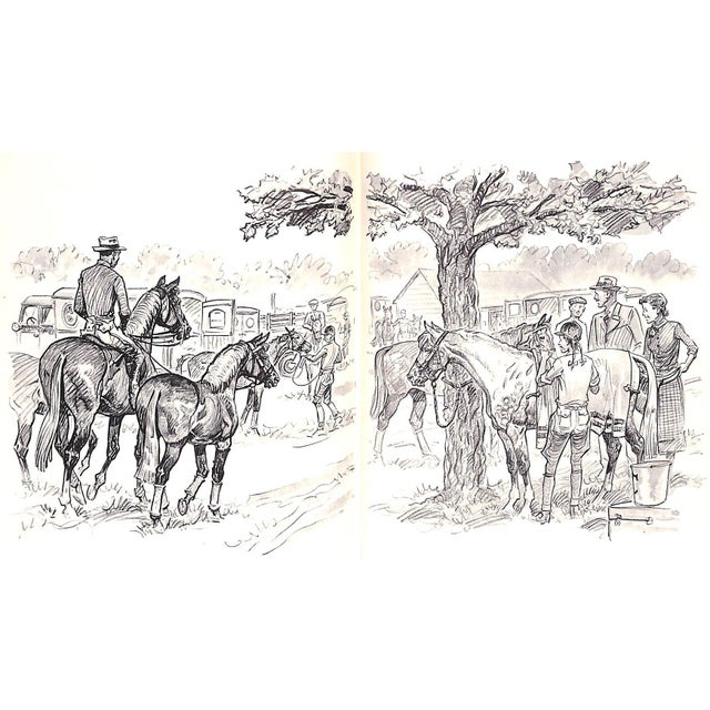 "Show Pony" Book 1954 Caffrey, Nancy With Remarque Pencil Drawing by Paul Brown For Sale In New York - Image 6 of 12