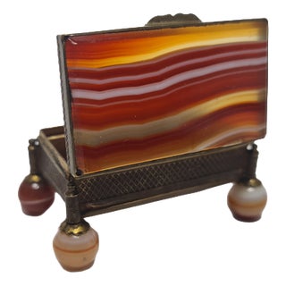 Victorian Agate Box, Great Britain, 1890s For Sale