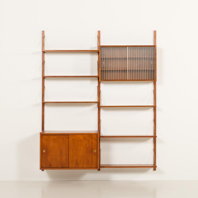 Mid-Century Modern PS System Teak Wall Unit by Preben Sorensen for Randers Møbelfabrik, Denmark, 1960s For Sale - Image 3 of 14