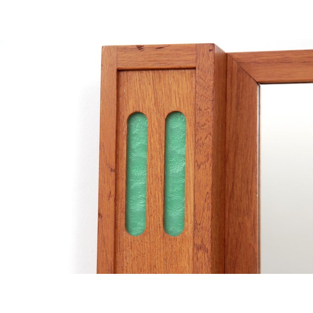 Vintage Swedish Teak Mirror, 1970s For Sale - Image 6 of 9