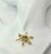 Gold 14k Yellow Gold & Peridot Flower Shaped Brooch/Pendant For Sale - Image 8 of 8