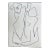 Post-Modern Figurative Drawing by Erik Sulander in Ink on Paper, Signed, Framed. For Sale