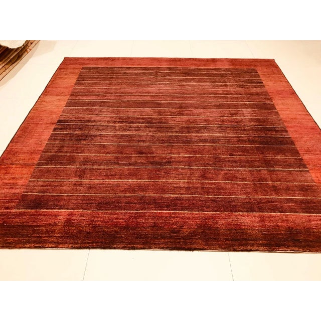 1980s Middle-Eastern Maroon Rug, 1982 For Sale - Image 5 of 17