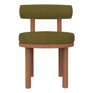 Moca Chair in Famiglia 30 Fabric and Smoked Oak by Studio Rig for Collector For Sale