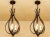 Metal Pair Bronze Finish Three Light Pineapple Form Pendant Light For Sale - Image 7 of 8