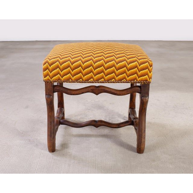 Louis XIII Style Os De Mouton Oak Stool Bench For Sale - Image 15 of 16