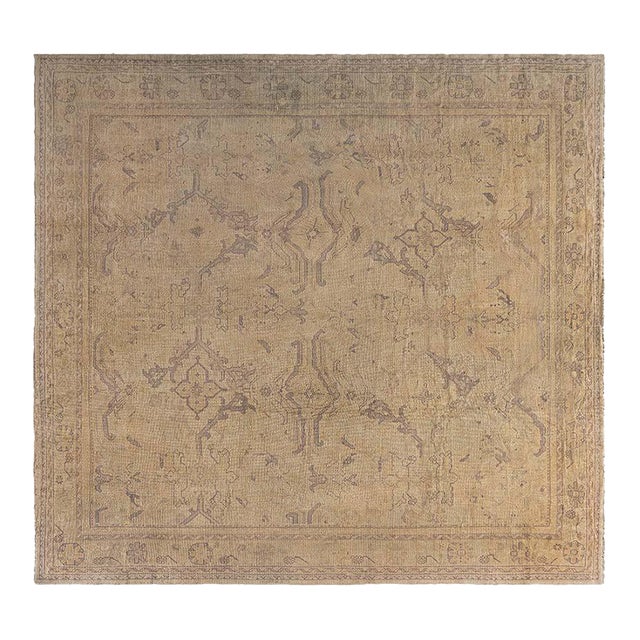 1920s Turkish Oushak Rug For Sale