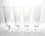 Crate & Barrel 4 Footed Beer Pilsner or Fluted Champagne Glasses 9” 16oz Excellent condition. No chips, cracks, or...