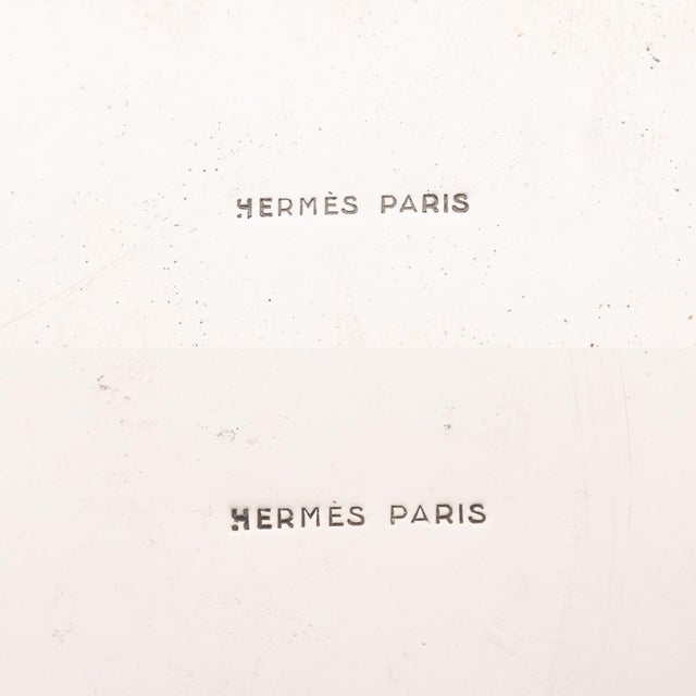 Vintage 20th Century French Silver-Plated Cigarette Boxes from Hermès, 1980, Set of 2 For Sale - Image 13 of 14