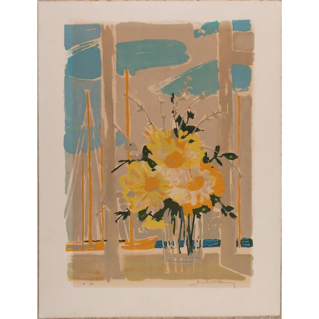 Michel Henry, Bouquet of Yellow Flowers, Lithograph For Sale - Image 6 of 6