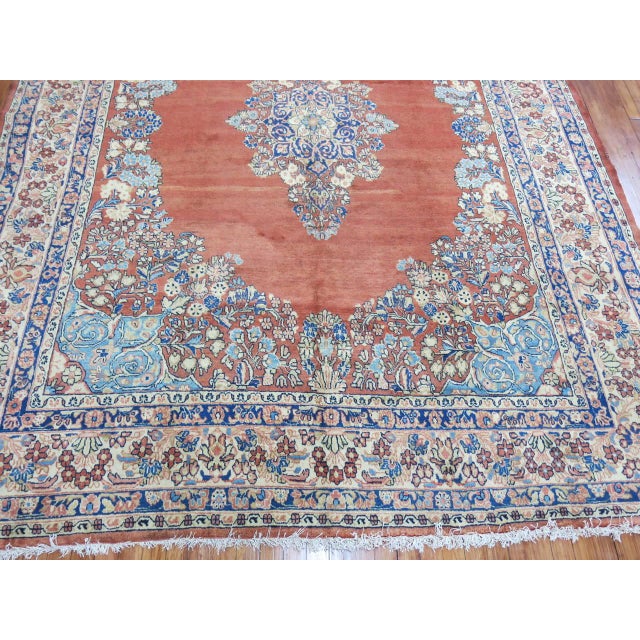 Early 20th Century Room Size Antique Persian Sarouk Rug - 8' x 10' For Sale - Image 5 of 5