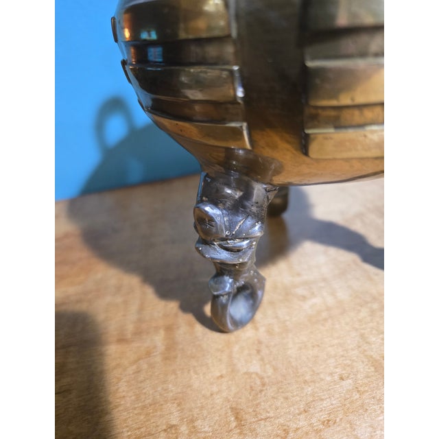 Chinese Brass Foo Dog Incense Burner For Sale - Image 4 of 8