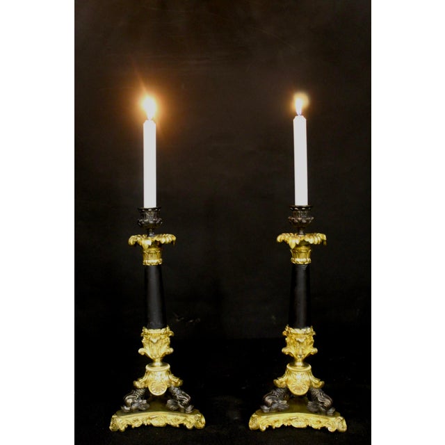 Antique French Charles X Candelabres, 1835, Set of 2 For Sale - Image 9 of 12
