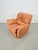 Tan Calf Leather Lounge Chair from Natuzzi, Italy, 1990s For Sale - Image 8 of 15