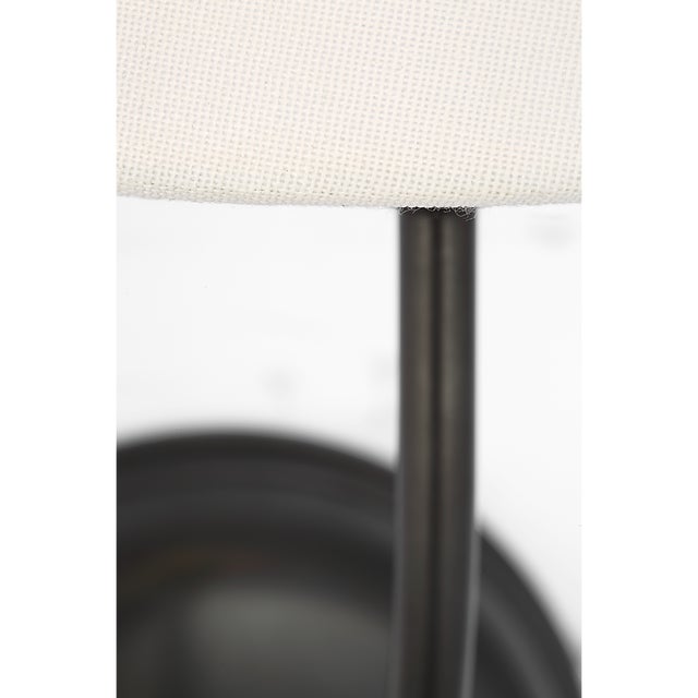 Metal Thomas O'Brien for Visual Comfort Signature Vendome 16" Cordless Single Sconce in Bronze with Linen Shade For Sale - Image 7 of 12