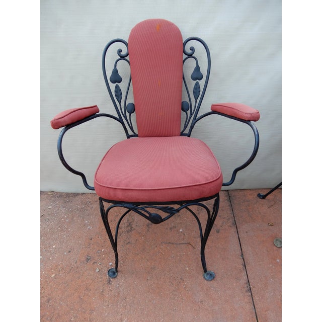 Salterini Wrought Iron Indoor Dining Table & 6 Chairs For Sale - Image 9 of 13