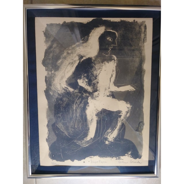 Abstract "Night Figure" Print by Arthur Secunda" For Sale - Image 3 of 8