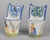 A pair of 19th century French faience wall pockets, or a bénitiers, or holy water fonts, used for devotional blessings...
