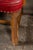 Late 20th Century Set of Four Tufted Leather Bankers Chairs in Red For Sale - Image 17 of 17