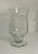 Large free standing hand blown glass hurricane lamps. Lovely goblet base. Can be used as vases.