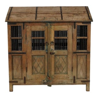 Vintage Indian Bird House With Two Doors For Sale