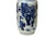 White Oriental Blue White People House Gathering Graphic Porcelain Art Vase For Sale - Image 8 of 17