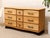 Vintage Sculptural Oak Wood Nine-Drawer Dresser For Sale - Image 10 of 12