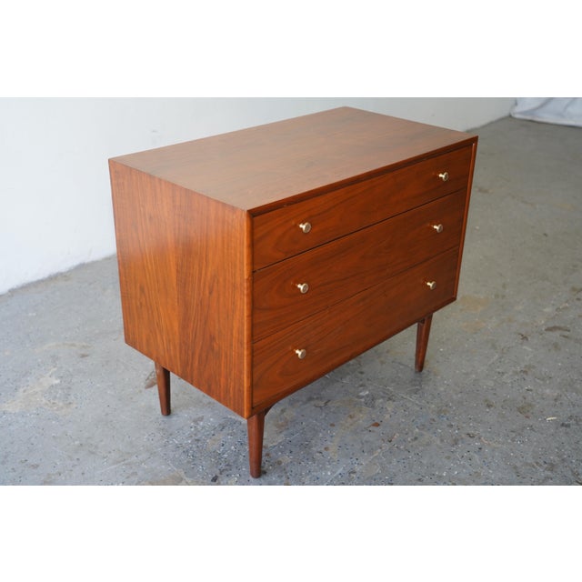 Drexel Declaration 1960s Kipp Stewart for Drexel Declaration Mid Century Walnut Chest of Drawers For Sale - Image 4 of 11