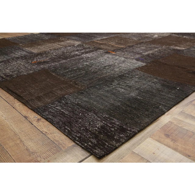 Late 20th Century Vintage Turkish Patchwork Rug - 08'04 X 10'01 For Sale In Dallas - Image 6 of 8