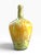Mid 20th Century Vintage Murano-Style Yellow & Amber Confetti Art Glass Vase For Sale - Image 5 of 6