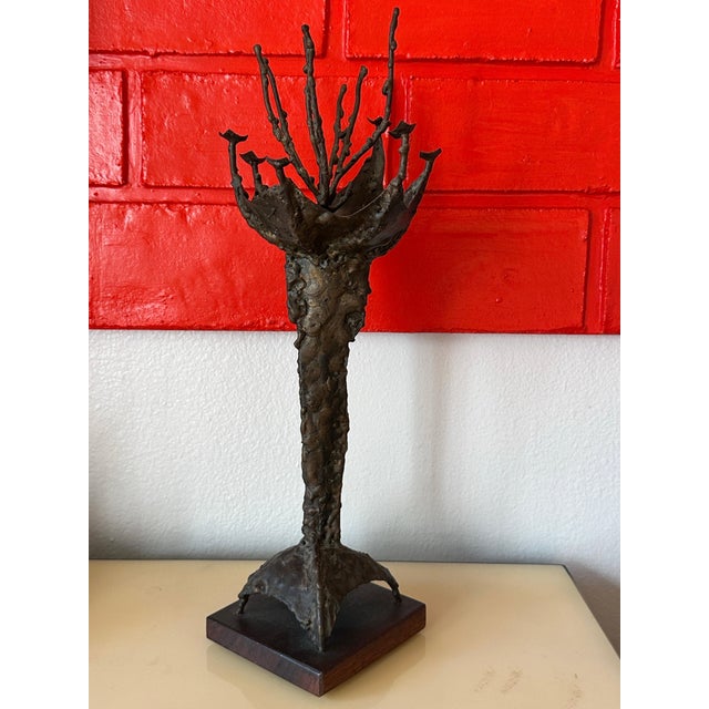 1980s Brutalist Bronze Sculpture by Ralph Tazian For Sale - Image 5 of 12
