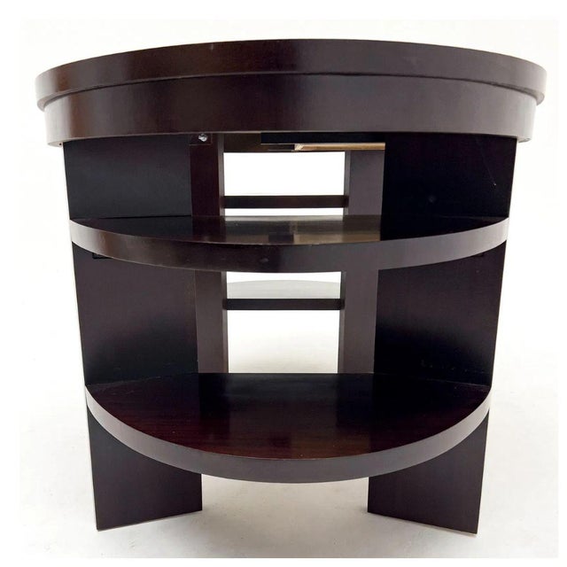 Modern Thomas O'Brien Modern Oval Desk With Glass Top For Sale - Image 3 of 5