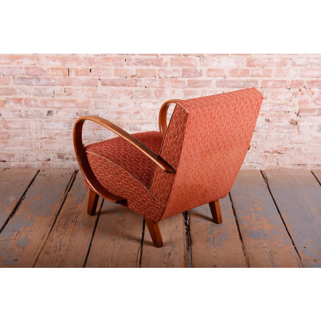 1920s Czech Art Deco Armchair in Beech attributed to J. Halabala for Up Zavody, 1920 For Sale - Image 5 of 9