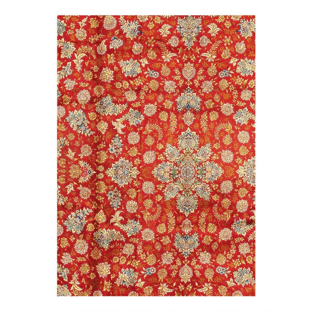 Viscose on a cotton foundation with a medallion This rug has a dense, soft pile, and excellent quality, to ensure that you...