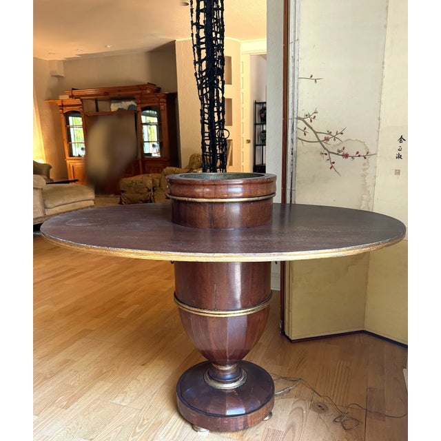 Biedermeier Rare Antique Biedermeier Walnut Occasional /Center Table Jardinere to Center For Sale - Image 3 of 5