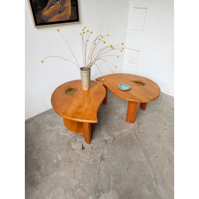 Elm Drop Coffee Tables, 1970s, Set of 2 For Sale - Image 13 of 18