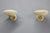 Vintage Art Deco Brass Wall Lights with Opaline Glass Shades, 1940s, Set of 2 For Sale - Image 3 of 17