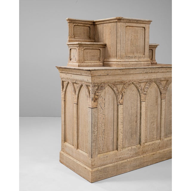 Wood 1920s French Oak Display Cabinet For Sale - Image 7 of 11