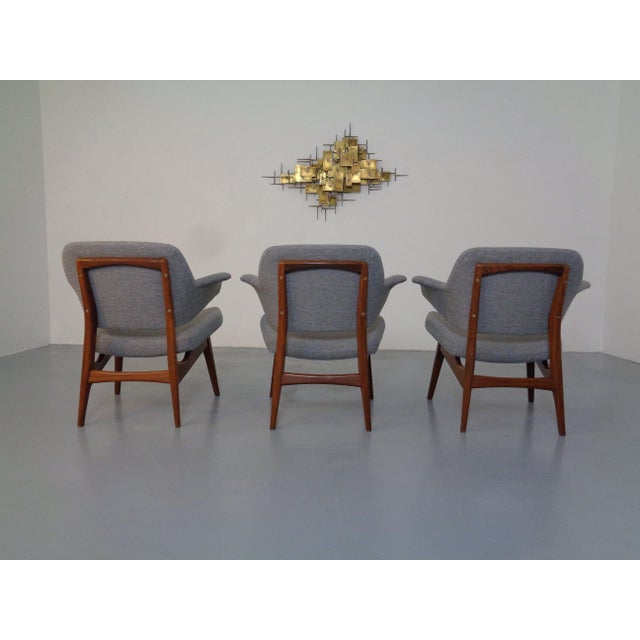1960s Dutch Walnut Armchair by Louis Van Teeffelen for Wébé, 1960s For Sale - Image 5 of 11