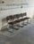Stylish set of 4 vintage Cesca-style cantilever dining chairs in style of Marcel Breuer. These Italian chairs feature...