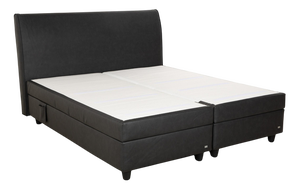 Anthracite Faux Leather Box Spring Bed from Ruf