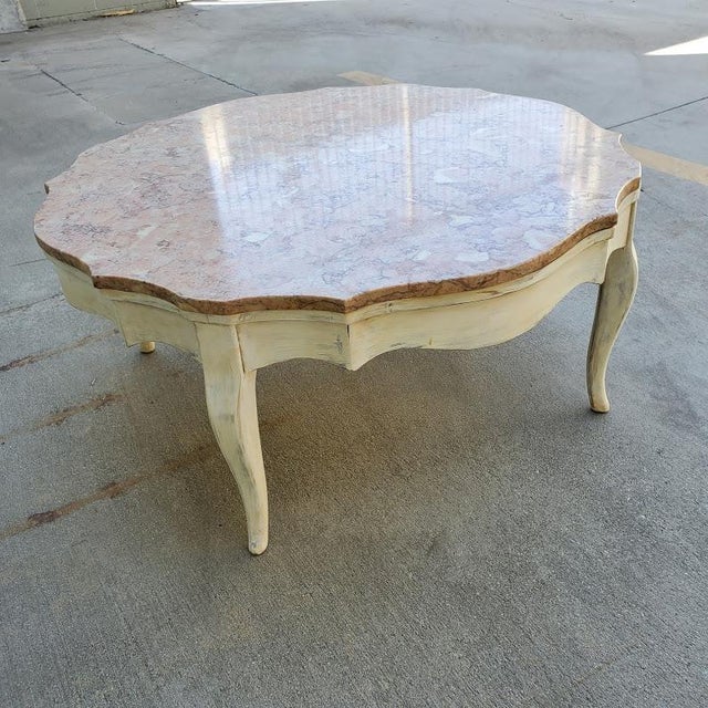 Vintage Italian Pink Marble Coffee Table Chairish