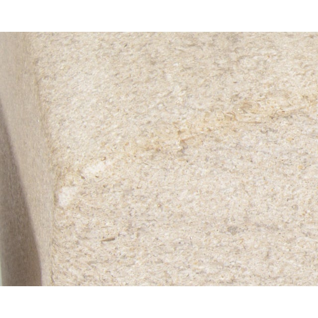 Late 20th Century Michael Van Vooren Limestone Bookends For Sale - Image 5 of 7