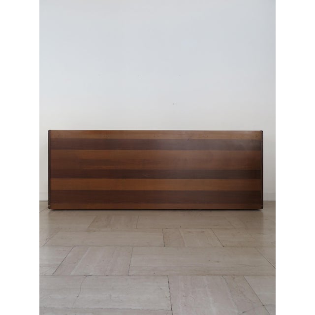 1970s Wooden and Leather Artona Sideboard by Afra & Tobia Scarpa for Maxalto, Italy, 1970s For Sale - Image 5 of 18