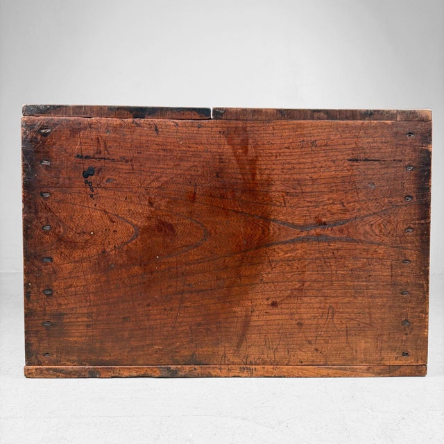 Antique Japanese Wooden Zenibako Box, 1860s For Sale - Image 13 of 14