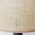 Table Lamp in Black Marble and Natural Raffia Lampshade For Sale - Image 5 of 12
