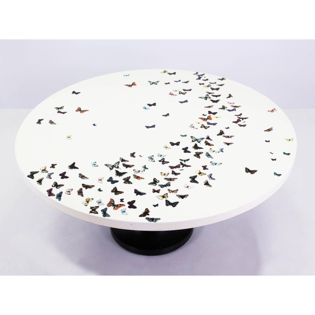 Large Round Butterfly Dining Table by Piero Fornasetti, Italy, 1960s For Sale - Image 9 of 12