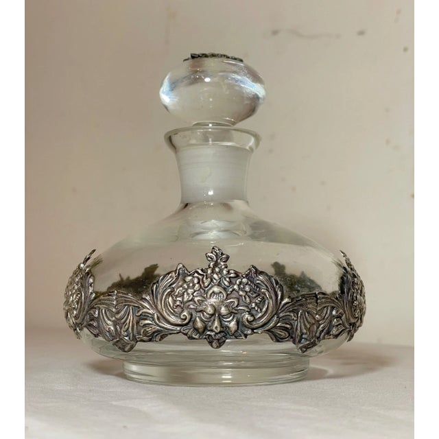 Figurative Antique Ornate Victorias Sterling Silver Figural Perfume Scent Cologne Bottle For Sale - Image 3 of 13