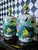 Antique White 1950s Hand-Painted Japanese Porcelain Tabletop Lamps Pair Court Ladies, Large 32"h For Sale - Image 8 of 18
