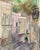 Grace Spongberg (American, 1906-1992) "Guanajuato" oil pastel on paper, estate stamp on reverse. Grace Spongberg grew up...